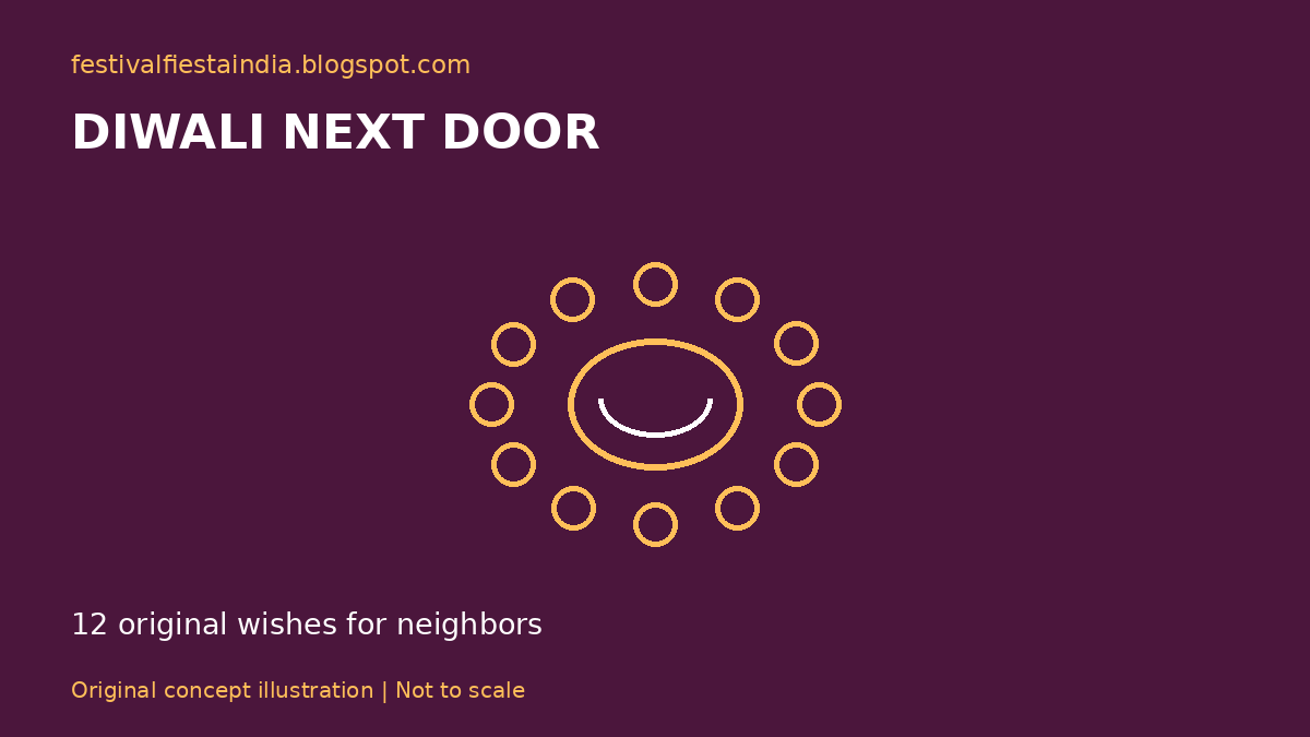 Diwali Wishes for Neighbors: 12 Warm Messages - original concept illustration